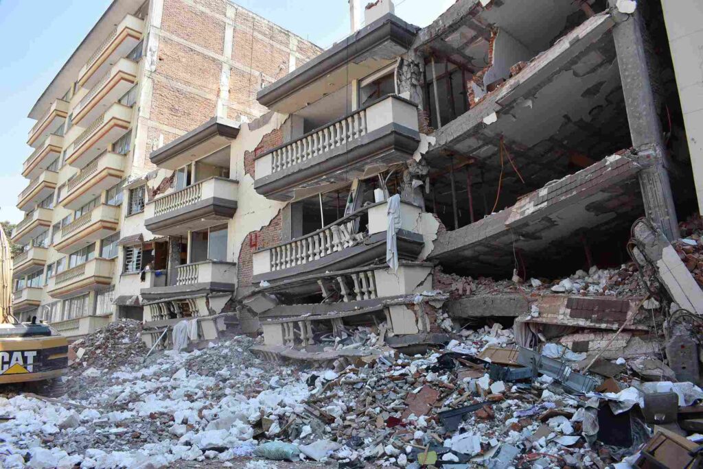 Edificio colapsado Coquimbo Foto: Gobierno CDMX