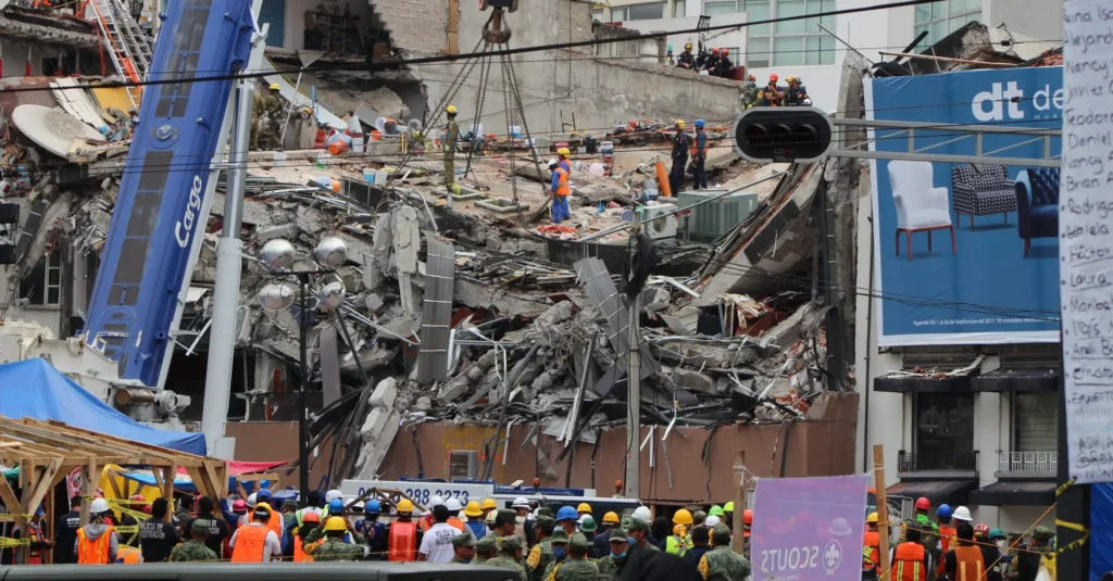 19 de septiembre, edificio colapsado Álvaro Obregón