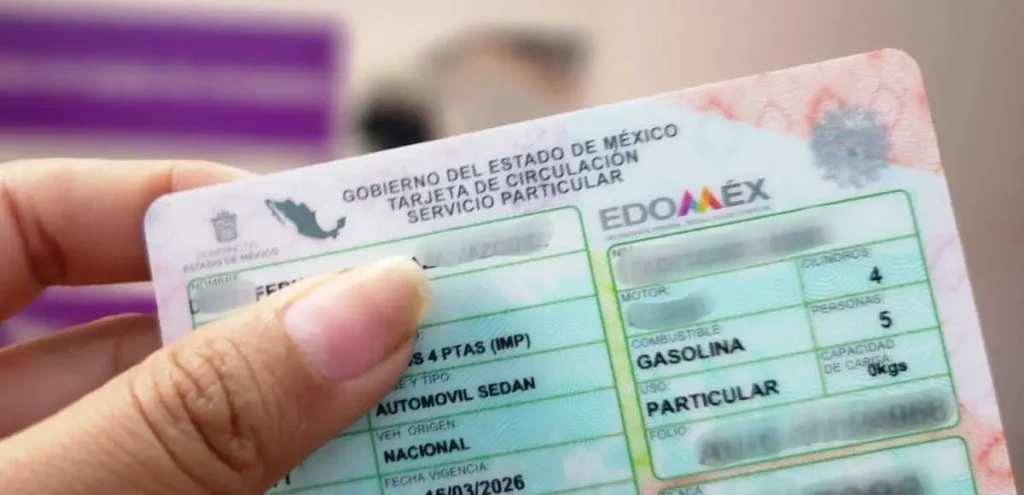 Automovilistas de Edomex deberán validar tarjeta de circulación