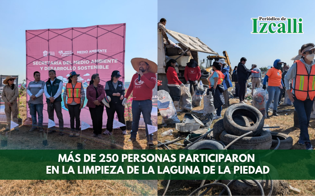 Más de 250 personas participaron en la limpieza de la Laguna de La Piedad