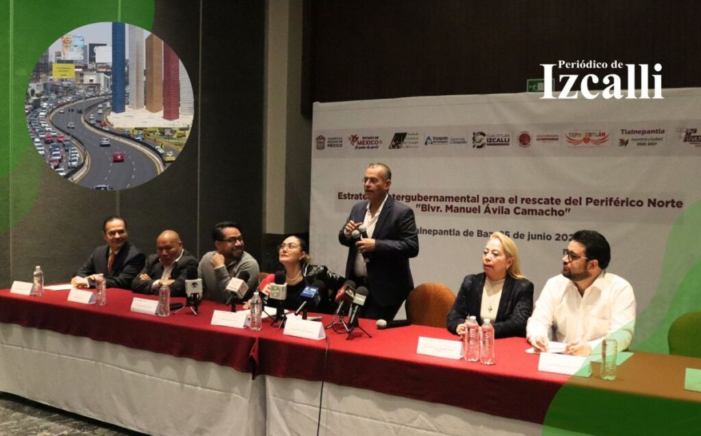 Municipios de Edomex se unen para rehabilitar Periférico Norte