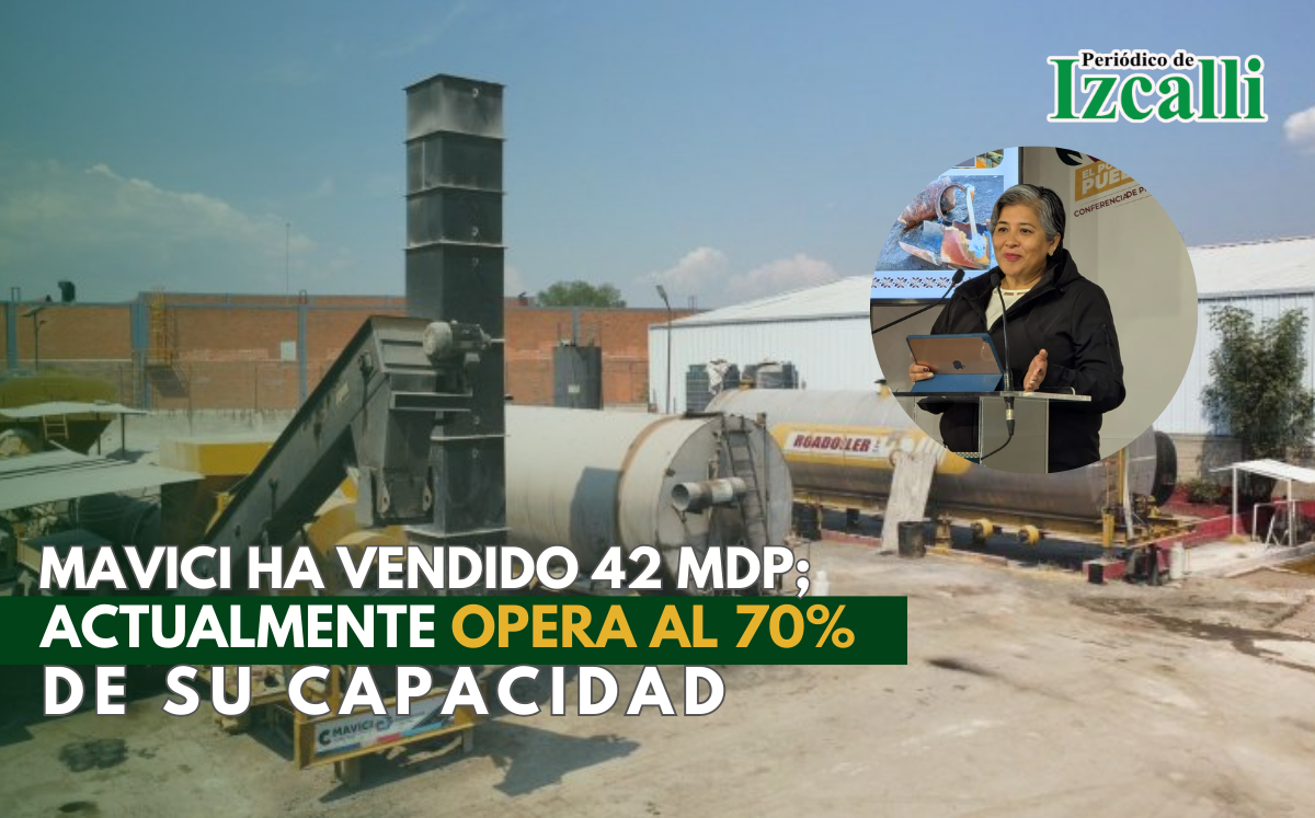 MAVICI ha vendido 42 MDP; actualmente opera al 70 por ciento de su capacidad